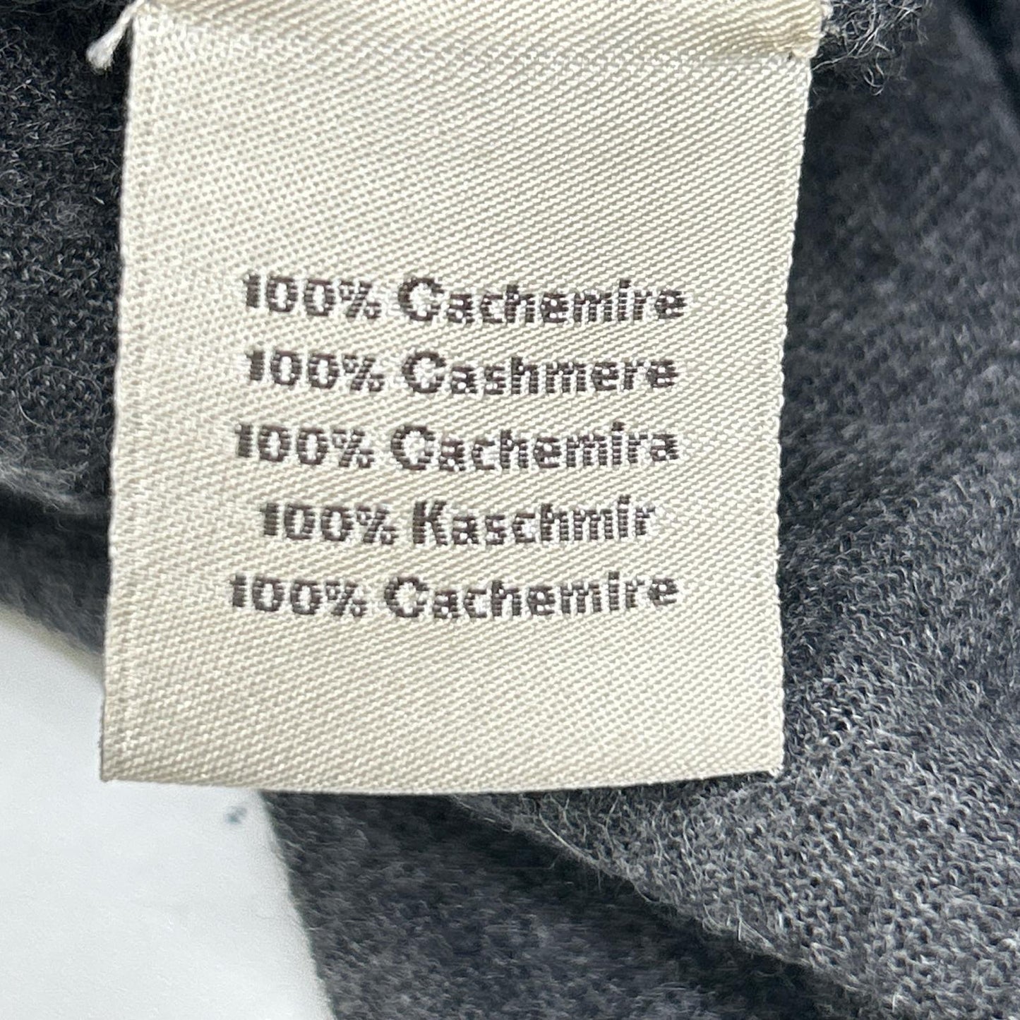 HERMES 爱马仕 炭灰色 100%羊绒 高领毛衣 上衣