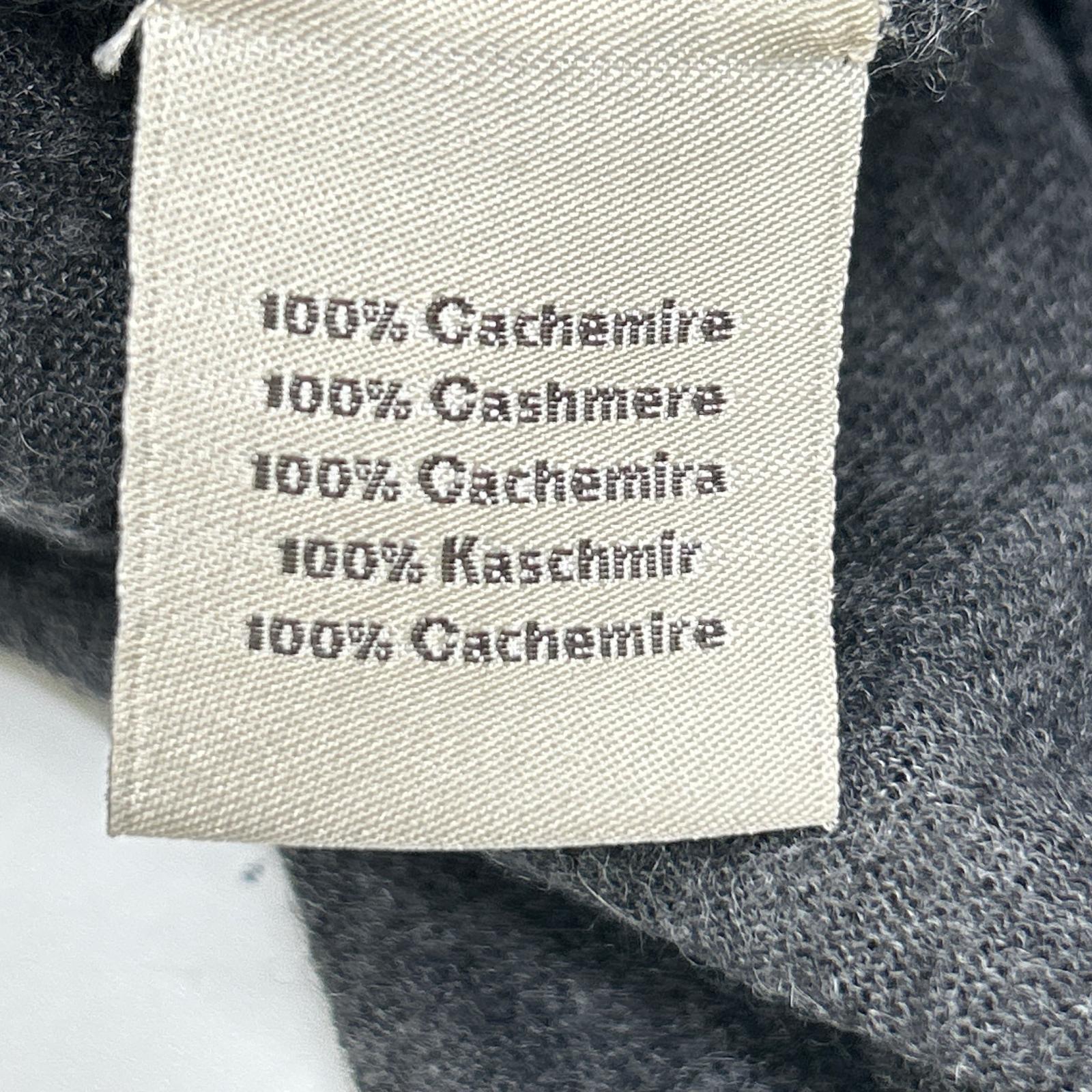 HERMES 爱马仕 炭灰色 100%羊绒 高领毛衣 上衣