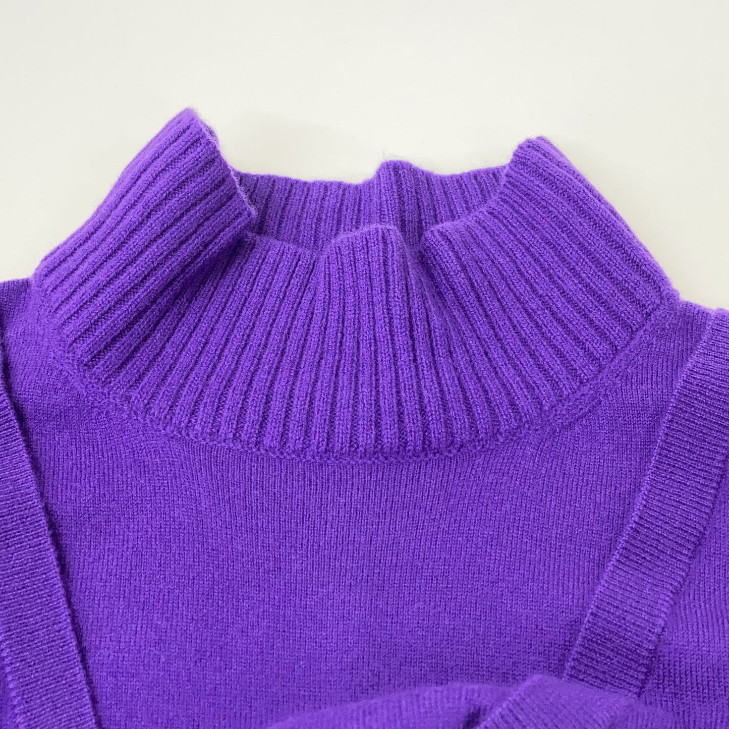 22AW Purple 032243320100 Wool Knit Flare Dress 36 Women's