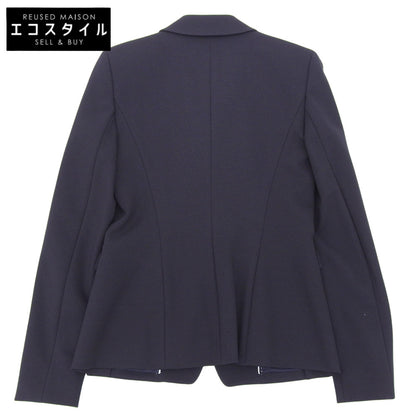 ESCADA エスカーダ 美品 サイドボタン テーラードジャケット レディース ブラック 36 5026970 ジャケット