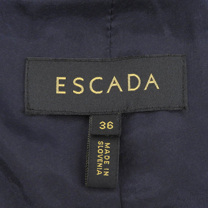ESCADA エスカーダ 美品 サイドボタン テーラードジャケット レディース ブラック 36 5026970 ジャケット