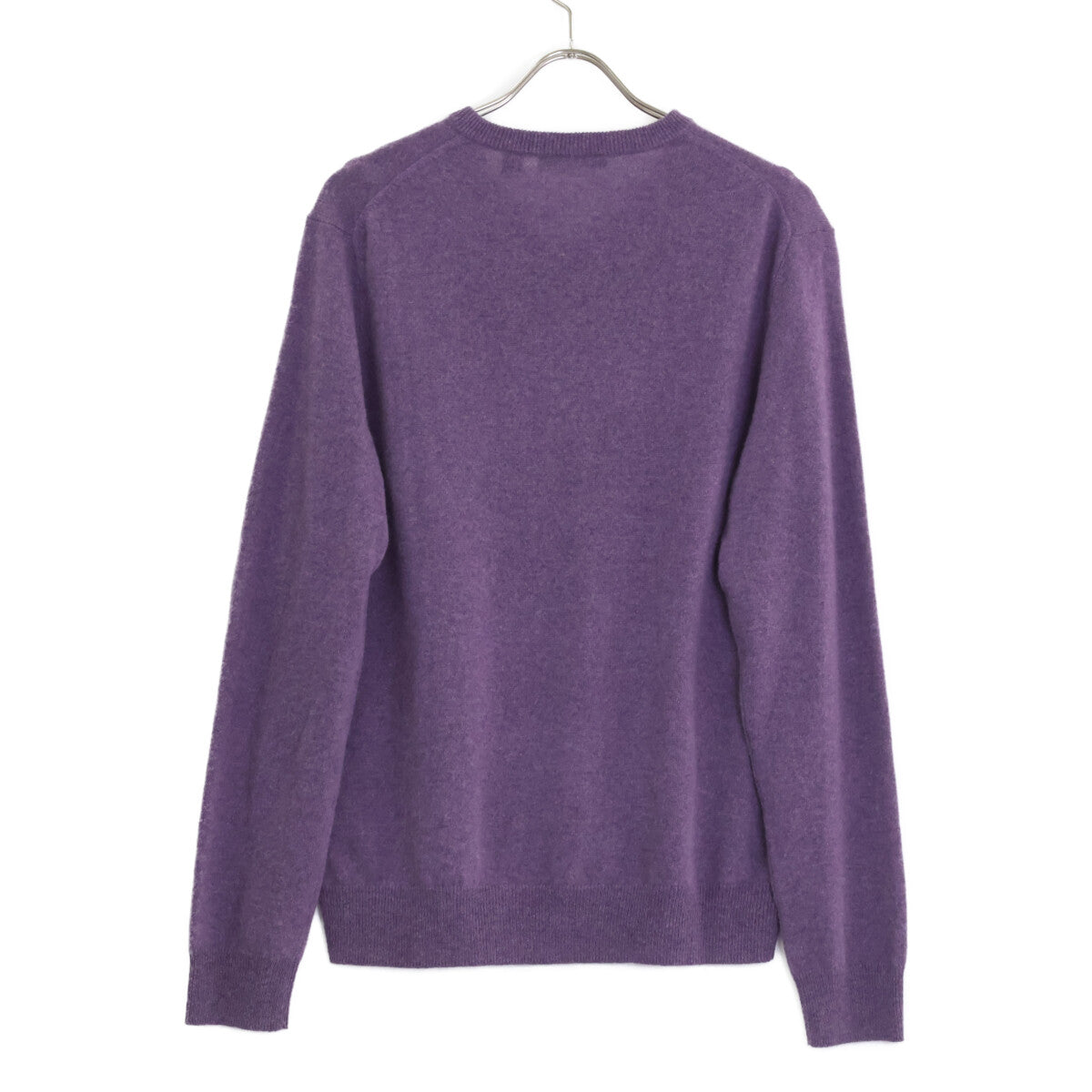 SAKS FIFTH AVENUE サックス フィフス アベニュー パープル カシミヤ100 Vネック ニットセーター トップス