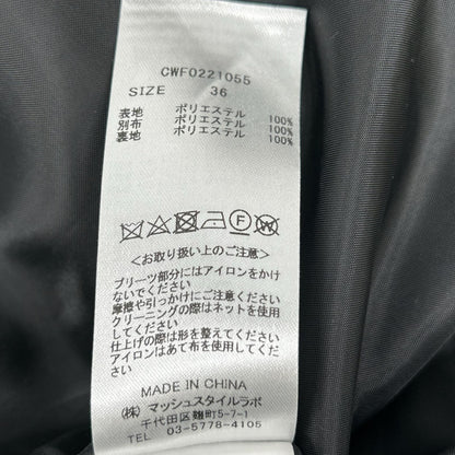 ×ﾊﾅｴﾓﾘ ﾌﾞﾗｯｸ CWF0221055 ﾗｯﾌﾙ ﾌﾘﾙﾄﾞﾚｽ ワンピース 36 レディース