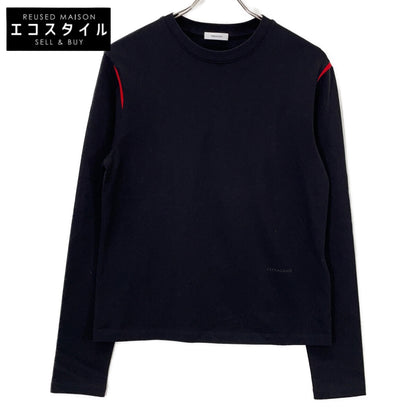 Salvatore Ferragamo 萨尔瓦托·菲拉格慕 黑色 3886090 棉质 正面Logo 长袖衬衫 上衣