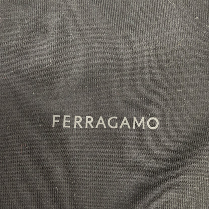 Salvatore Ferragamo サルヴァトーレフェラガモ ブラック 3886090 コットン フロントロゴ ロングスリーブシャツ トップス