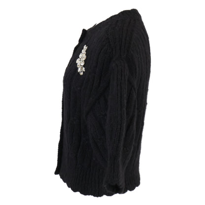 SIMONE ROCHA Simone Rocha [Excellent condition] 37-02-45-02040 Embellished Knit Cardigan Top