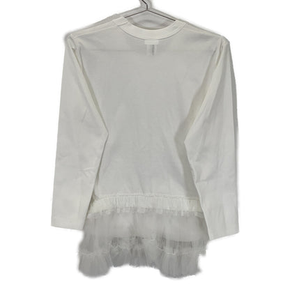 COMME des GARCONS Noir Kei Ninomiya 3O-T001 White Tulle Long Shirt Top