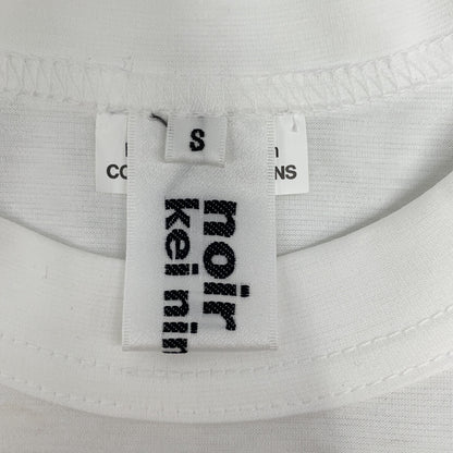 COMME des GARCONS Noir Kei Ninomiya 3O-T001 White Tulle Long Shirt Top