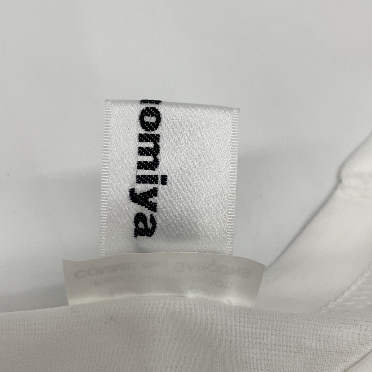 COMME des GARCONS Noir Kei Ninomiya 川久保玲 二宫启 3O-T001 白色 附加薄纱长款衬衫 上衣