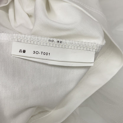 COMME des GARCONS Noir Kei Ninomiya 3O-T001 White Tulle Long Shirt Top