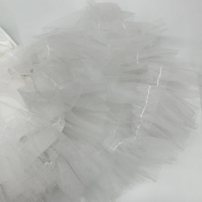 COMME des GARCONS Noir Kei Ninomiya 3O-T001 White Tulle Long Shirt Top