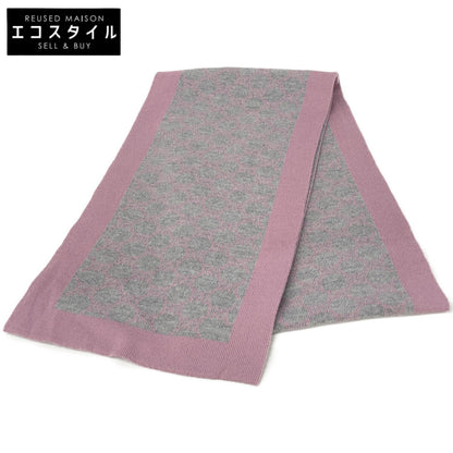 GUCCI グッチ 421068 グレー×ピンク ウール GG マフラー マフラー