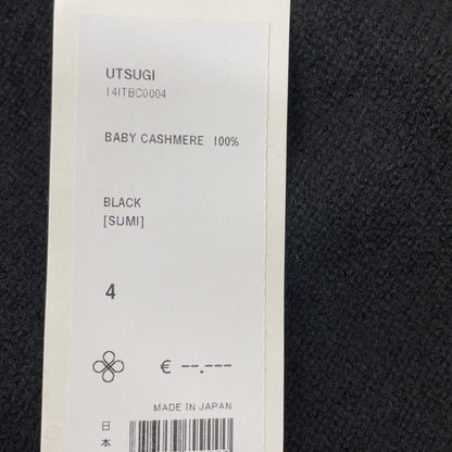 TOYOBOSHI トウヨウボウシ 糸衣 ブラック UTSUGI 14ITBV0004 ベビーカシミヤ モックネック ニット セーター トップス