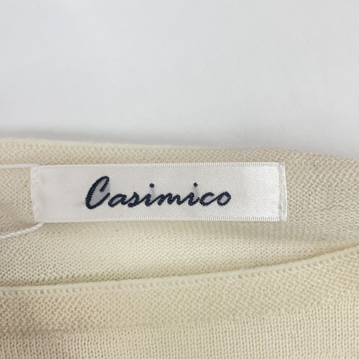 CASIMICO カシミコ CASI-2043 アイボリー ウールカシミヤ ホールガーメント ニット トップス トップス