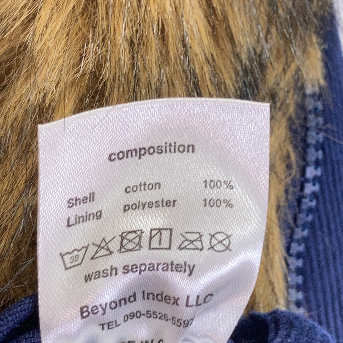 AFB Navy Reversible Fur Jacket