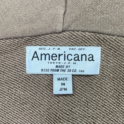 AMERICANA アメリカーナ ブラウン コットン スウェット ロング カーディガン トップス
