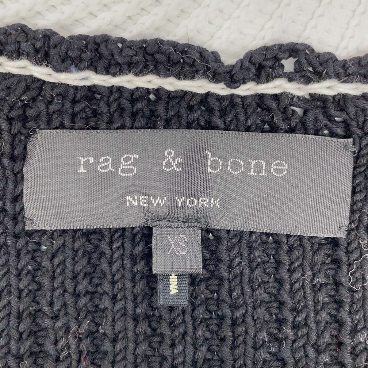 rag&bone ラグアンドボーン W242667KC ブラック チルデン Talia Vネックセーター トップス