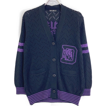 HYSTERIC GLAMOUR HYSTERIC GLAMOUR 01203ND01 黑紫色 LADY LAND ACADEMY编织开衫上衣