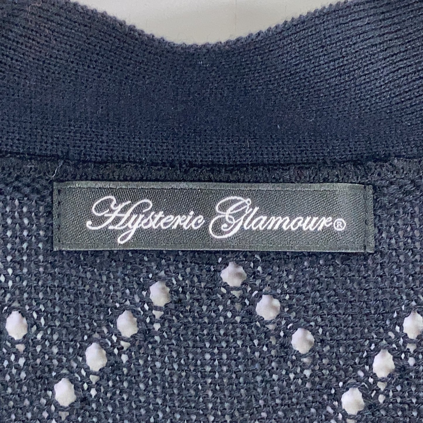 HYSTERIC GLAMOUR HYSTERIC GLAMOUR 01203ND01 黑紫色 LADY LAND ACADEMY编织开衫上衣