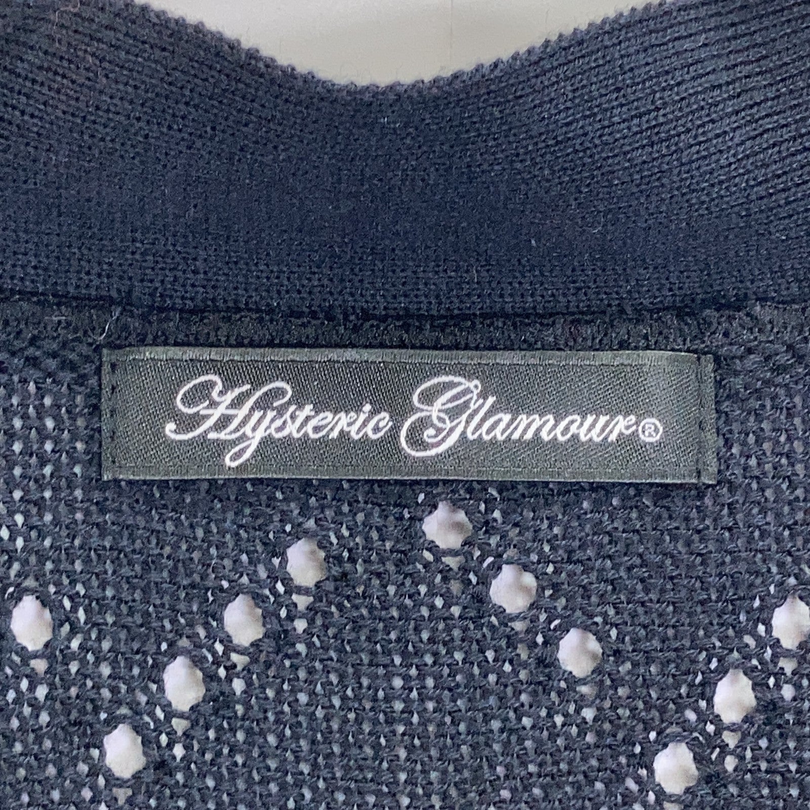 HYSTERIC GLAMOUR HYSTERIC GLAMOUR 01203ND01 黑紫色 LADY LAND ACADEMY编织开衫上衣