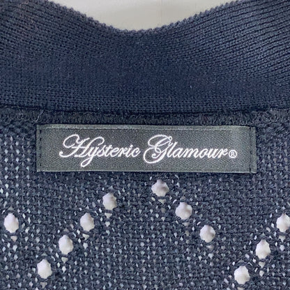 HYSTERIC GLAMOUR HYSTERIC GLAMOUR 01203ND01 黑紫色 LADY LAND ACADEMY编织开衫上衣
