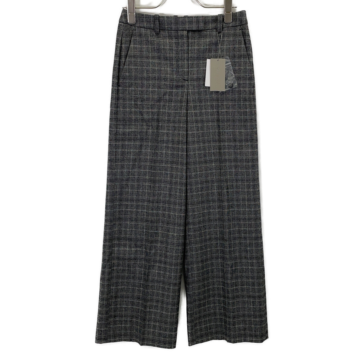 theory luxe 03-5306425 Grey Roux Plaid Zaro Pants