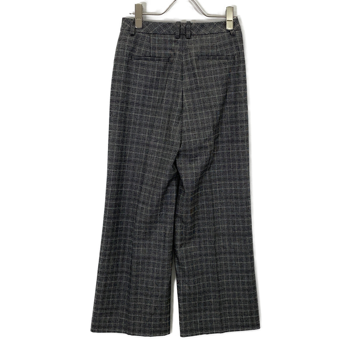 theory luxe 03-5306425 Grey Roux Plaid Zaro Pants