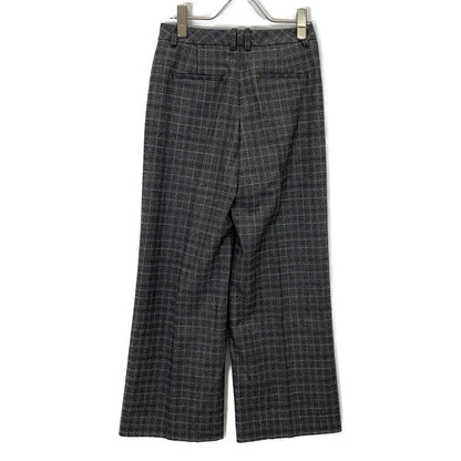 theory luxe 03-5306425 Grey Roux Plaid Zaro Pants