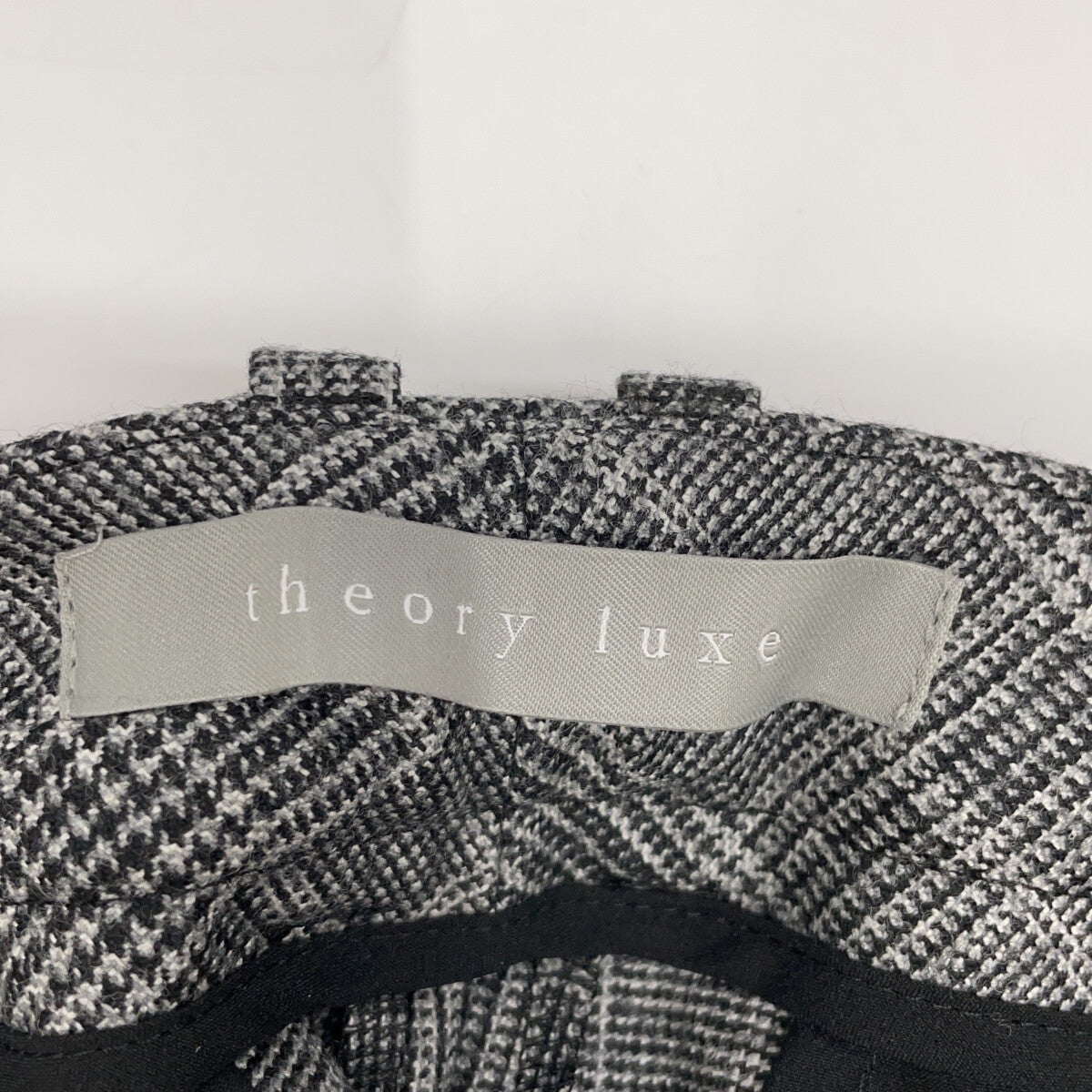 theory luxe 03-5306425 Grey Roux Plaid Zaro Pants