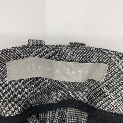 theory luxe 03-5306425 Grey Roux Plaid Zaro Pants