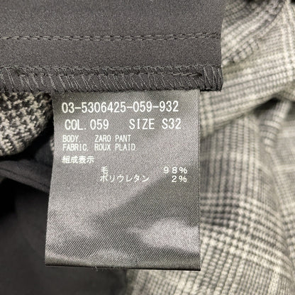 theory luxe 03-5306425 Grey Roux Plaid Zaro Pants