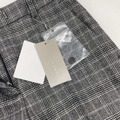 theory luxe 03-5306425 Grey Roux Plaid Zaro Pants