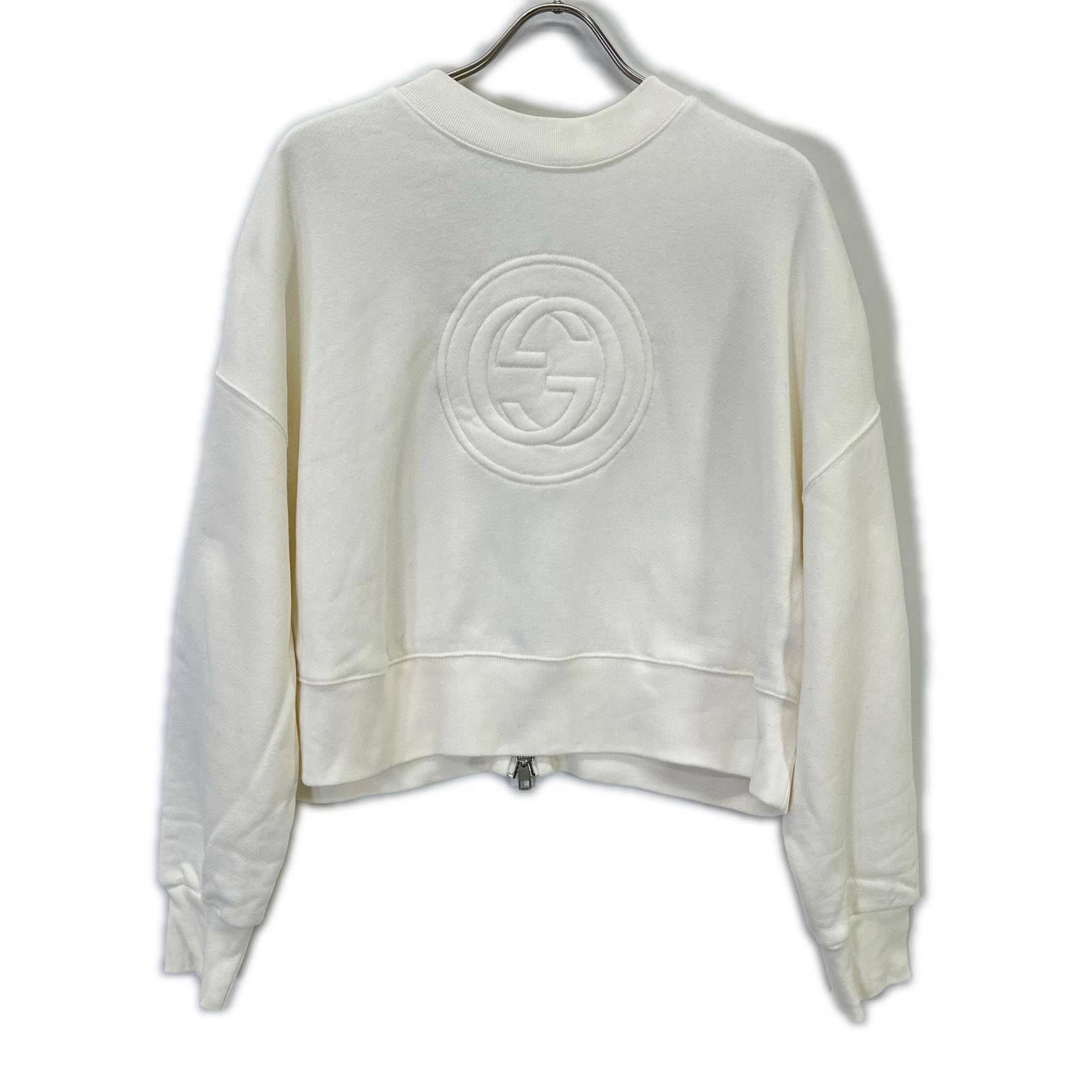 GUCCI グッチ 756869 ホワイト インターロッキングG パーカー トップス