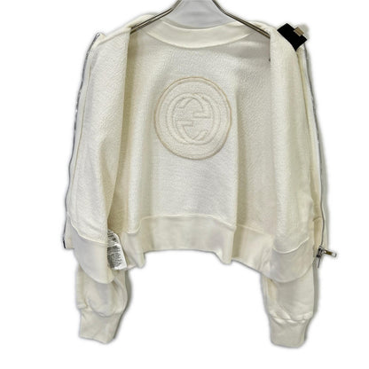 GUCCI グッチ 756869 ホワイト インターロッキングG パーカー トップス