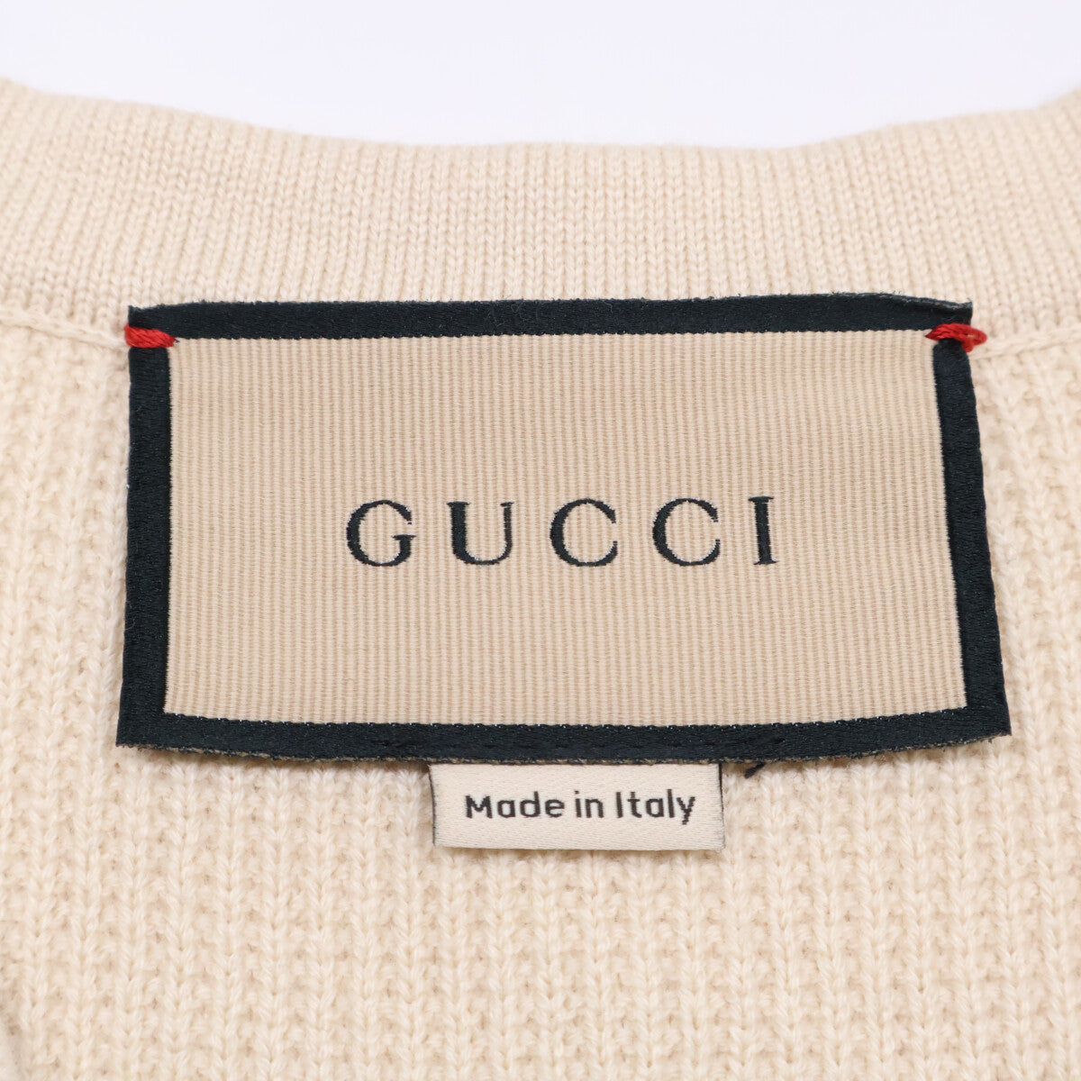 GUCCI 古驰 【日本国内正品】653334 闪光线缆针织背心