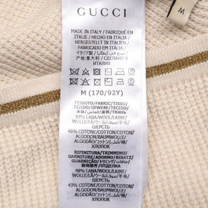 GUCCI 古驰 【日本国内正品】653334 闪光线缆针织背心