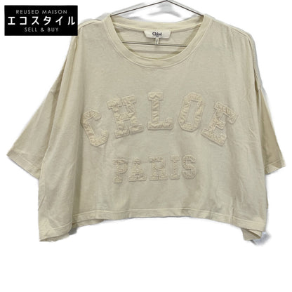 CHLOE 25SS Logo Patch Boxy Fit T-shirt Top