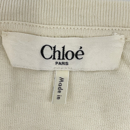 CHLOE 25SS Logo Patch Boxy Fit T-shirt Top