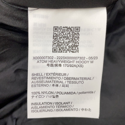 ARC'TERYX 始祖鸟 23年 X000007302 黑色 ATOM HEAVY WEIGHT HOODY 夹克 XS