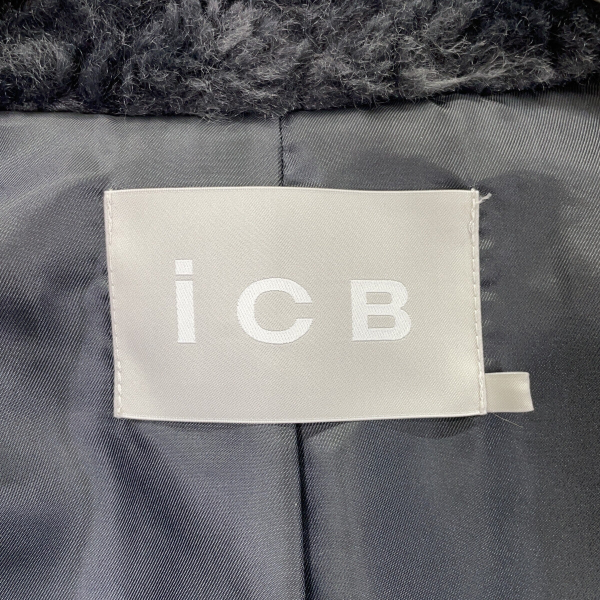 Gray CMCMCW0503 Faux Boa Blouson Jacket 44 Ladies