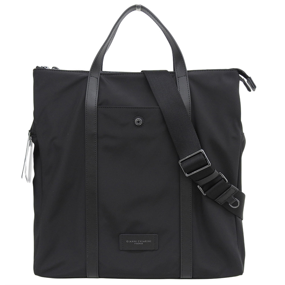 GIANNICHIARINI ジャンニキアリーニ 新品同様 オスロ ナイロン トートバッグ レディース ブラック BSU B18999 トートバッグ