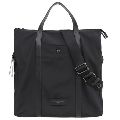 GIANNICHIARINI ジャンニキアリーニ 新品同様 オスロ ナイロン トートバッグ レディース ブラック BSU B18999 トートバッグ