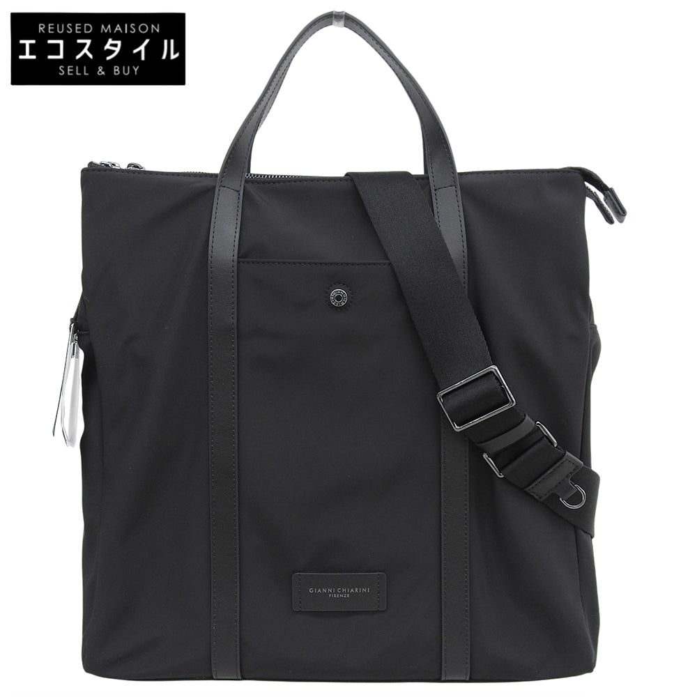 GIANNICHIARINI ジャンニキアリーニ 新品同様 オスロ ナイロン トートバッグ レディース ブラック BSU B18999 トートバッグ