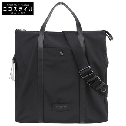 GIANNICHIARINI ジャンニキアリーニ 新品同様 オスロ ナイロン トートバッグ レディース ブラック BSU B18999 トートバッグ