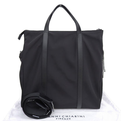 GIANNICHIARINI ジャンニキアリーニ 新品同様 オスロ ナイロン トートバッグ レディース ブラック BSU B18999 トートバッグ