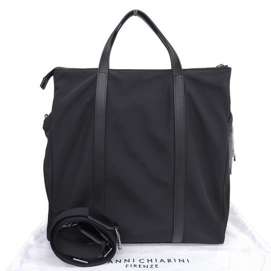 GIANNICHIARINI ジャンニキアリーニ 新品同様 オスロ ナイロン トートバッグ レディース ブラック BSU B18999 トートバッグ