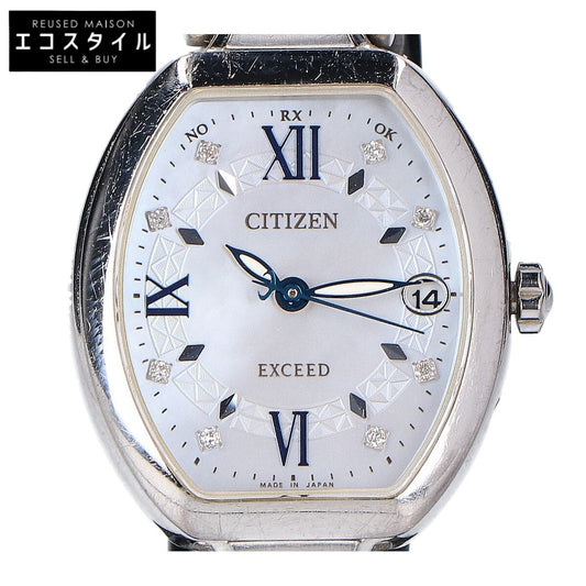 CITIZEN シチズン ES8060-65W EXCEED エクシード デイト エコ・ドライブ電波 腕時計