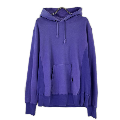 Champion チャンピオン パープル 緑単タグ 70s復刻 ダメージ加工 スウェットフーディ トップス