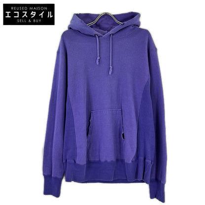 Champion チャンピオン パープル 緑単タグ 70s復刻 ダメージ加工 スウェットフーディ トップス
