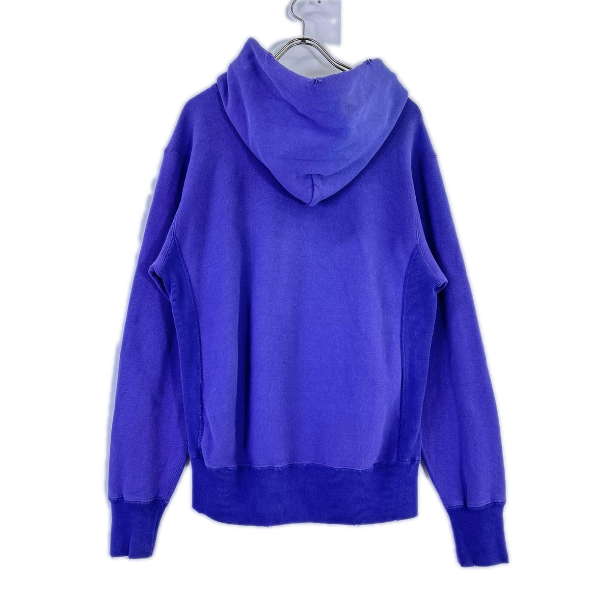 Champion チャンピオン パープル 緑単タグ 70s復刻 ダメージ加工 スウェットフーディ トップス